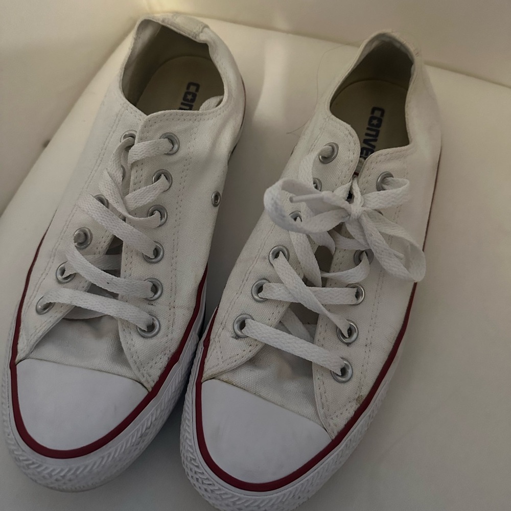 Converse White Canvas Chuck Sneakers